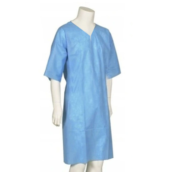 Koszula do szpitala zabiegiegowa dla pacjenta jednorazowa SMS 35g 10szt