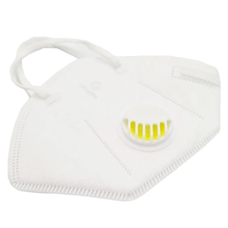 Maska ochronna FFP3 z zaworem oddechowym 5-warstw biała 10 szt biały