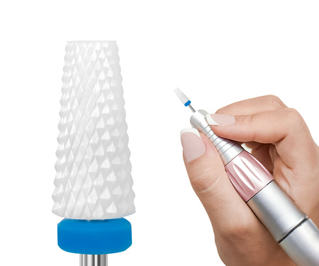 Frez Ceramiczny, Stożek ścięty 3/32″ Umbrella (M) , średni (niebieski)