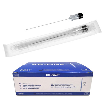 Igły do punkcji lędźwiowej 75mm x 2,7mm 22G KDM KD-Fine Spinal 50szt