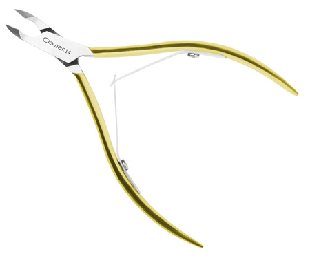 Cążki do Skórek i Paznokci - Clavier ProNails - złote - 14mm