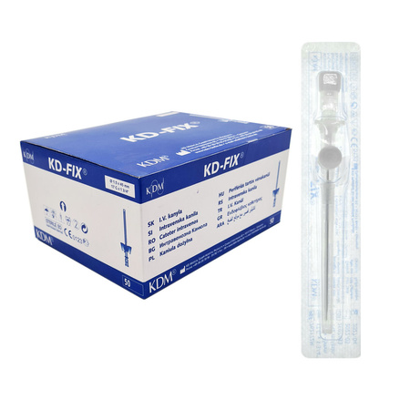 Wenflon biały 17G 1,5mm x 45mm kaniula dożylna KD-Fix 50szt