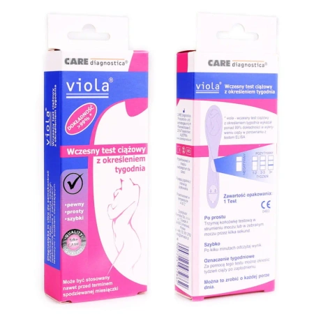 Wczesny test ciążowy Viola z określeniem tygodnia ciąży