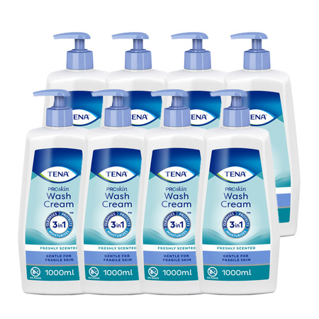 Krem do mycia Tena Wash Cream 1l x 8szt