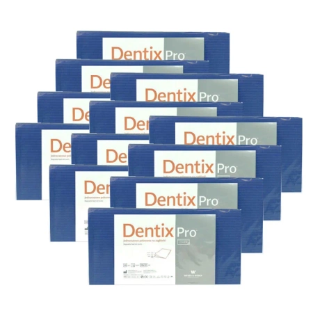Pokrowiec na zagłówek stomatologiczny 32cm x 28cm granatowy podfoliowany 54g DentixPro 600szt