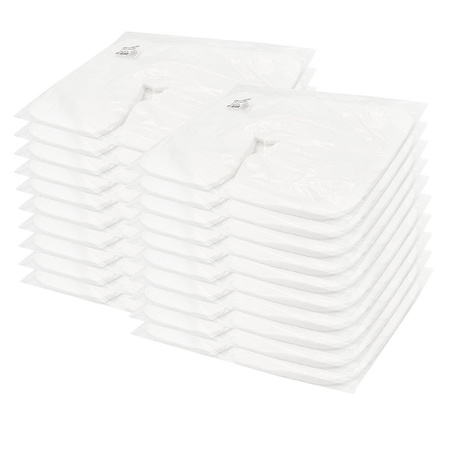 Podkład na zagłówek typu rogal duży 33cm x 40cm biały włóknina 50szt x 20op