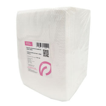 Ręcznik kosmetyczny do pedicure biały z celulozy 50cm x 40cm 100szt