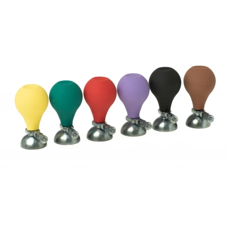 Elektrody przyssawkowe EKG wielorazowe średnica 24 mm kolorowe komplet 6 szt