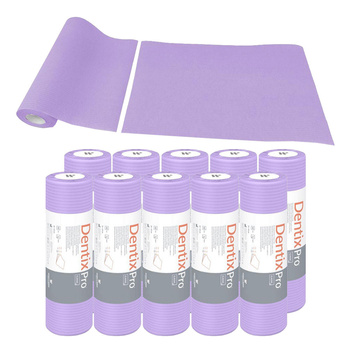 Serweta dentystyczna na rolce 33cm x 48cm fioletowa podfoliowana 54g DentixPro 400szt