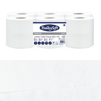 Papier toaletowy premium mini jumbo długi 145m 2 warstwy Blukysoft Premium 12rolek