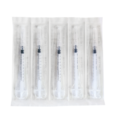 Strzykawka insulinowa z wymienną igłą 1ml U-100 G27 (0,40X12) KD-JECT III 100szt