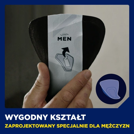 Wkłady anatomiczne dla mężczyzn TENA Men Active Fit Level 0 Extra Light 14 szt