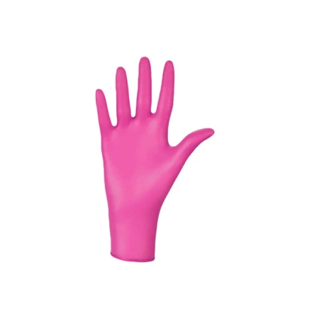 Rękawiczki nitrylowe XS różowe Mercator Nitrylex Magenta 100sztuk karton 10op