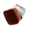 Pędzel do odpylania pyłu w etui, do paznokci, do makijażu, kwadratowy - brown