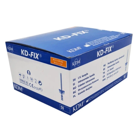 Wenflon pomarańczowy 14G 2,1mm x 45mm kaniula dożylna KD-Fix 50szt