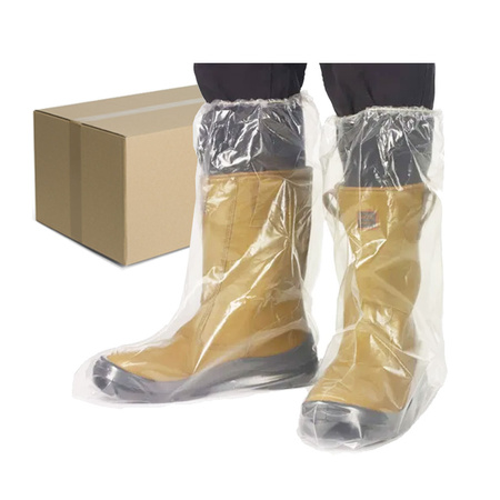 Ochraniacze na buty foliowe wysokie z gumką 50szt (25 par) x 10op