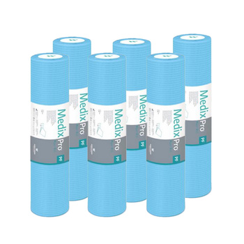 Podkład higieniczny na rolce 50cm x 50cm niebieski podfoliowany 54g MedixPro 480szt