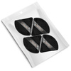 Puszek trójkątny do pudru Clavier, czarny 4szt.