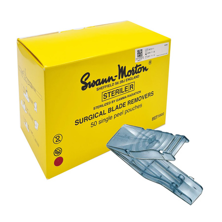 Sterylny jednorazowy usuwacz ostrzy skalpela Swann Morton 50szt