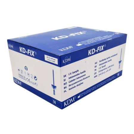 Wenflon biały 17G 1,5mm x 45mm kaniula dożylna KD-Fix 50szt