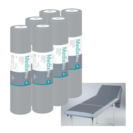Podkład higieniczny na rolce 50cm x 50cm szary podfoliowany 54g MedixPro 480szt