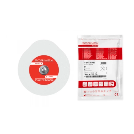 Elektrody EKG EK-S 45 PSG pianka żel stały 45mm x 42mm 50szt