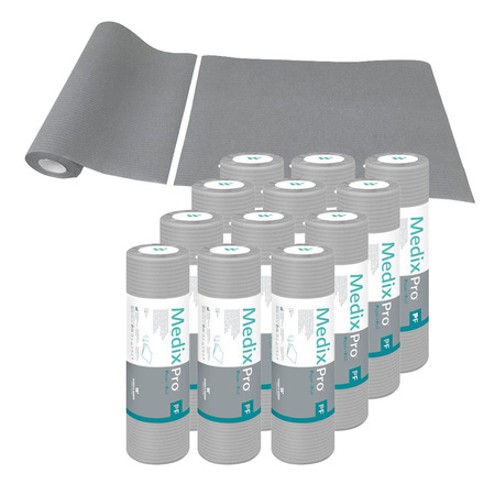 Podkład higieniczny na rolce 33cm x 50cm szary podfoliowany 54g MedixPro 600szt