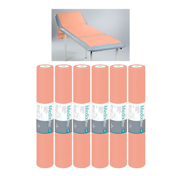 Podkład higieniczny na rolce 70cm x 50cm morelowy podfoliowany 54g MedixPro 480szt