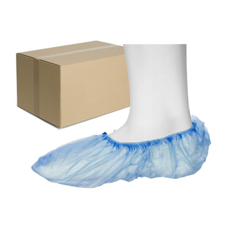 Ochraniacze medyczne na buty foliowe niebieskie krótkie 100szt (50par) x 20op