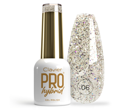 Lakier Hybrydowy PRO Hybrid gold do Paznokci nr 06