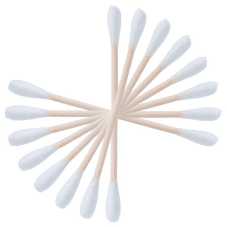 Patyczki kosmetyczne do makijażu, do uszu, higieniczne z drewna bambusowego z bawełną -100szt