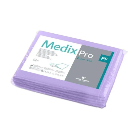 Prześcieradło jednorazowe 77cm x 210cm fioletowe podfoliowane 54g MedixPro 5szt