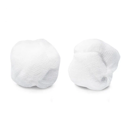 Tupfery jałowe z gazy 17 nitkowe "kula" , blister 20cm x 20cm