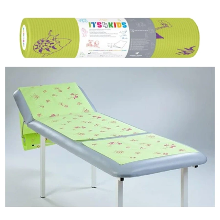 Podkład dla dzieci na rolce 50cm x 50cm limonkowy podfoliowany 54g Its4kids 480szt