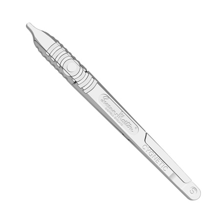 Rękojeść Cygnetic uchwyt do ostrza sterylny 1szt stal nierdzewna Swann-Morton