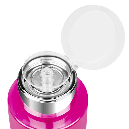 Dozownik z Pompką Clavier, na płyny, cleaner, aceton -różowy 180 ml - 1 szt.