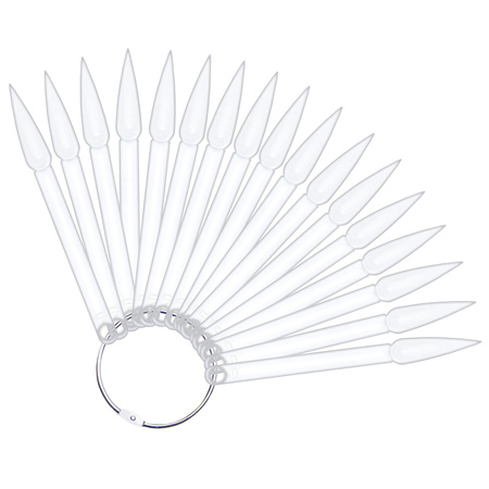 Wzornik - Wachlarz Szpice- Przezroczysty (50szt pojedyńczych palców)