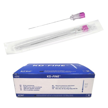 Igły do punkcji lędźwiowej 75mm x 1,3mm 18G KDM KD-Fine Spinal 50szt
