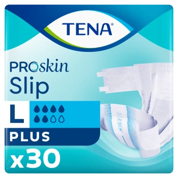 Pieluchomajtki TENA Slip ProSkin Plus L 30 sztuk