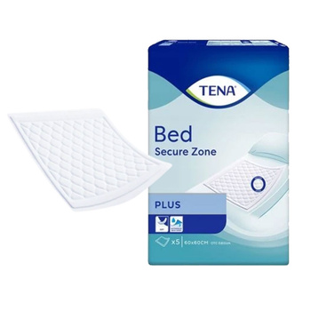 Podkład chłonny na łóżko 60cm x 60cm Tena Bed Plus 5 sztuk