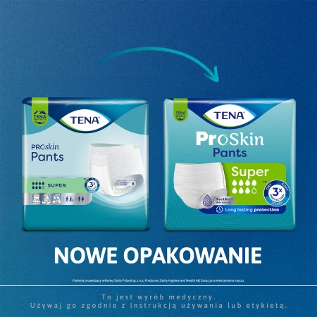 Majtki chłonne TENA Pants ProSkin Super XL 12 szt