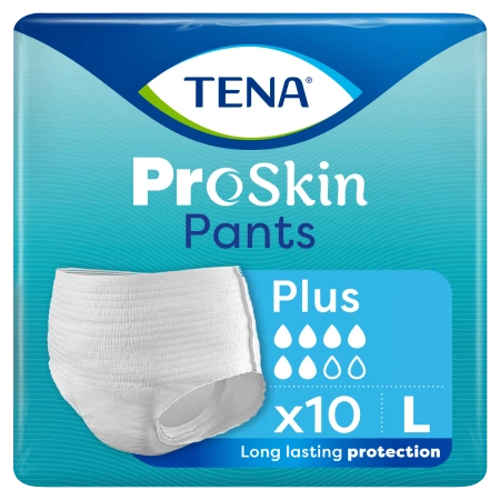 Pieluchomajtki TENA Slip ProSkin Plus L 10 sztuk