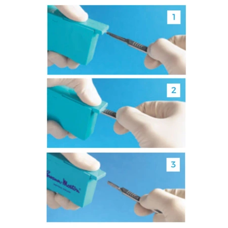 Niejałowy usuwacz ostrzy skalpela BOX Swann Morton