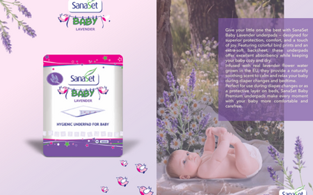 Higieniczne podkłady dla niemowląt z miękką warstwą i zapachem lawendy – 10 szt.