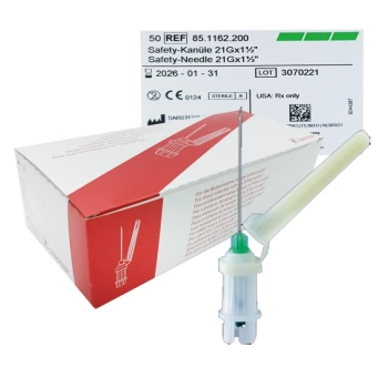 Bezpieczna igła S-Monovette 21G 0,8mm x 38mm Sarstedt 50szt
