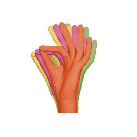 Rękawiczki nitrylowe S kolorowe AMPRI Style Tutti Frutti 96sztuk