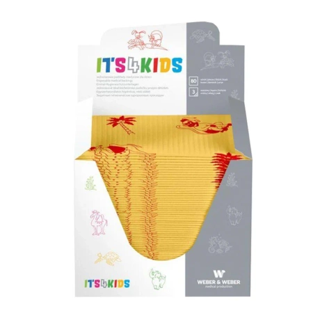 Podkład dla dzieci 33cm x 48cm żółty podfoliowany 54g Its4kids 480szt