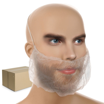 Osłona ust i brudy na gumkę flizelina biała 12g karton 100szt x 10op