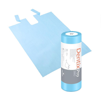 Śliniak dentystyczny na rolce 56cm x 80cm niebieski podfoliowany 25g MedixPro 100szt