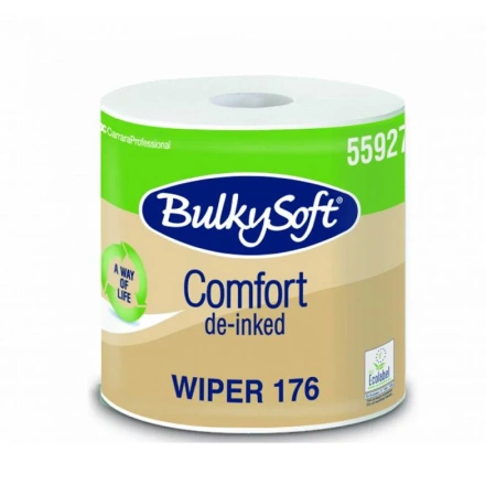 Czyściwo papierowe ekonomiczne 176m 2 warstwy Bulkysoft Comfort de-inked 6 rolek